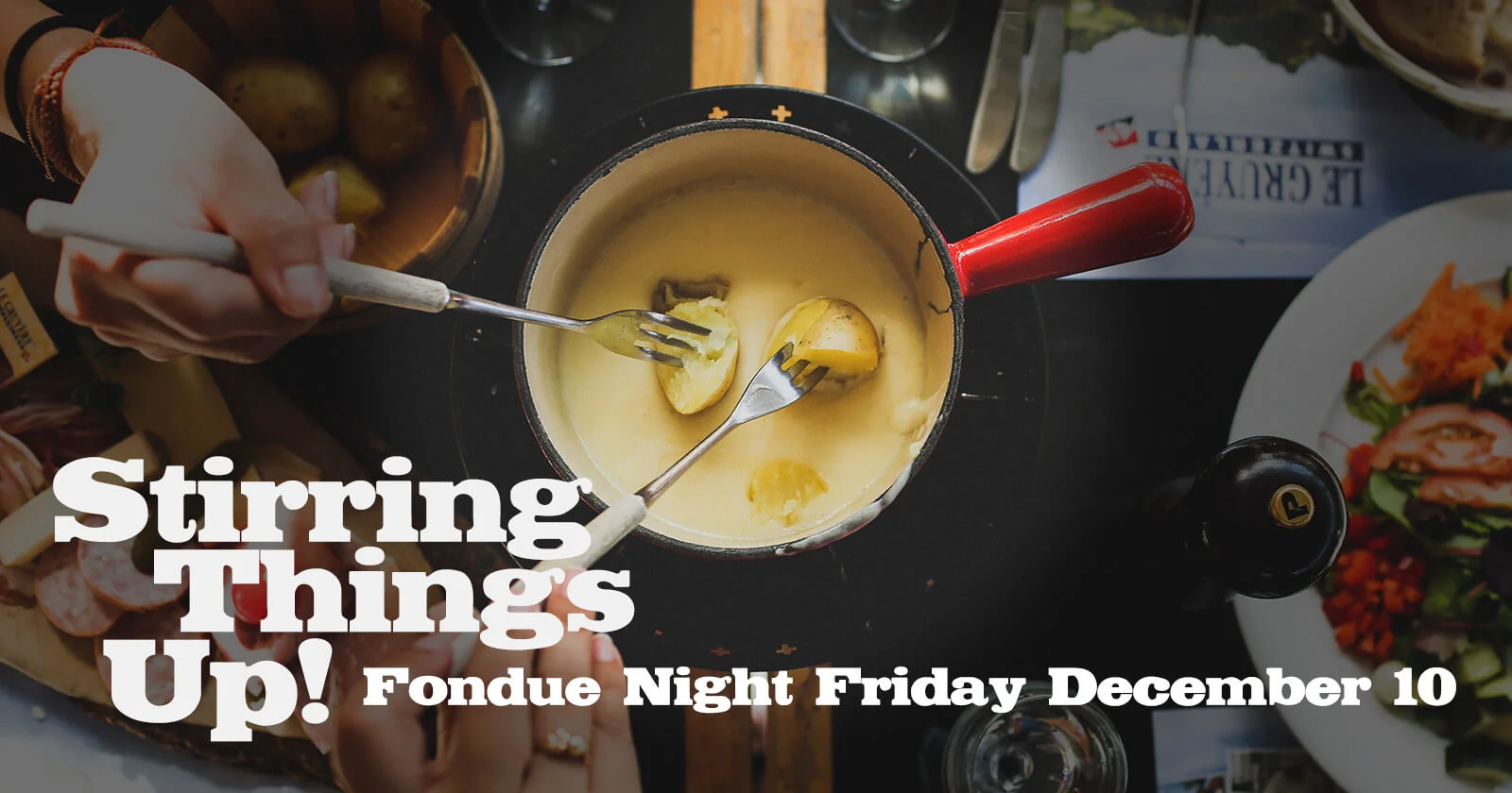 Fondue Night at The Scott Arms Kingston December 10th 2021